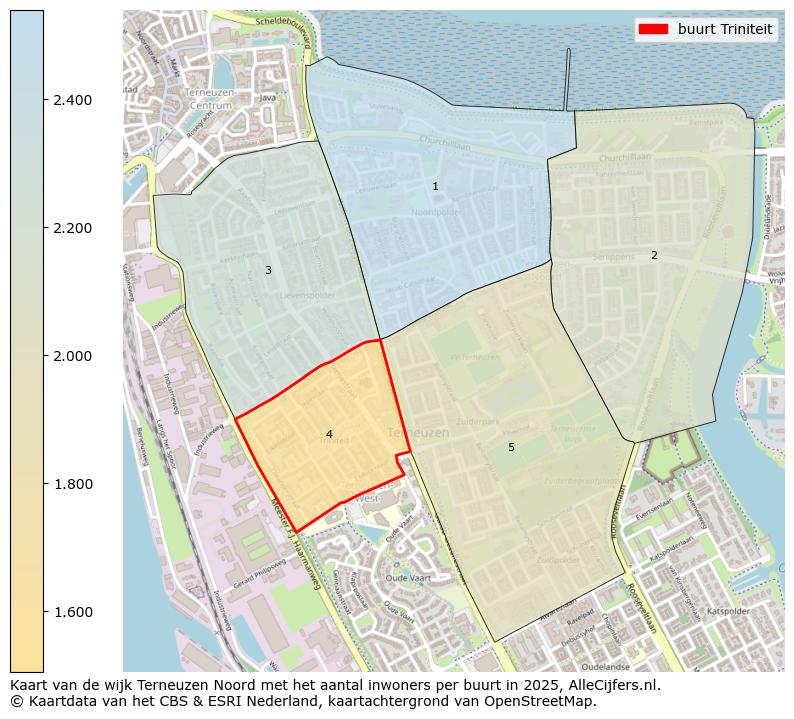 Afbeelding van de buurt Triniteit op de kaart.