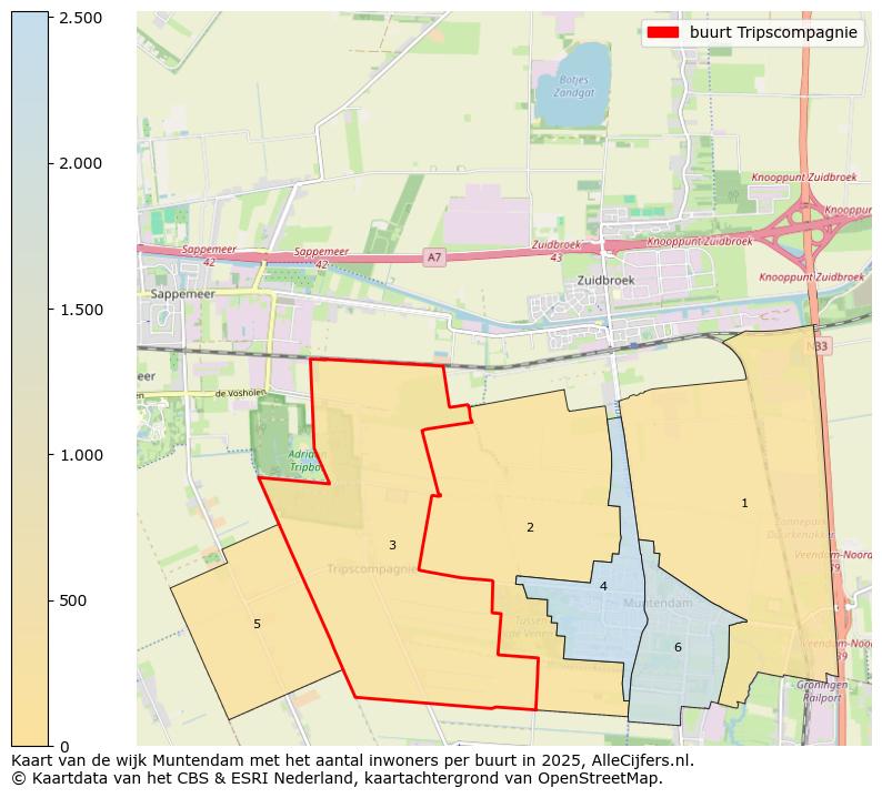 Afbeelding van de buurt Tripscompagnie op de kaart.