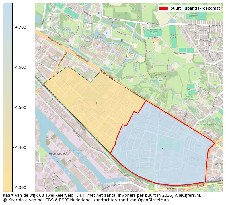 Afbeelding van de buurt Tubantia-Toekomst op de kaart.