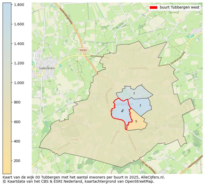 Afbeelding van de buurt Tubbergen west op de kaart.