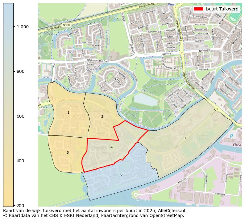 Afbeelding van de buurt Tuikwerd op de kaart.