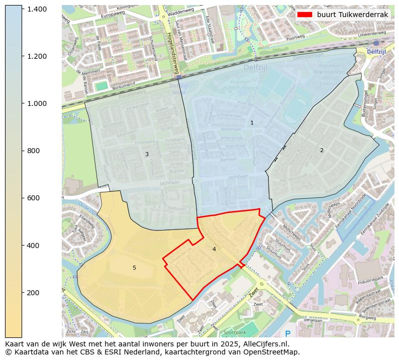 Afbeelding van de buurt Tuikwerderrak op de kaart.