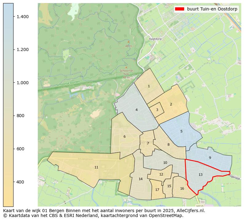 Afbeelding van de buurt Tuin-en Oostdorp op de kaart.
