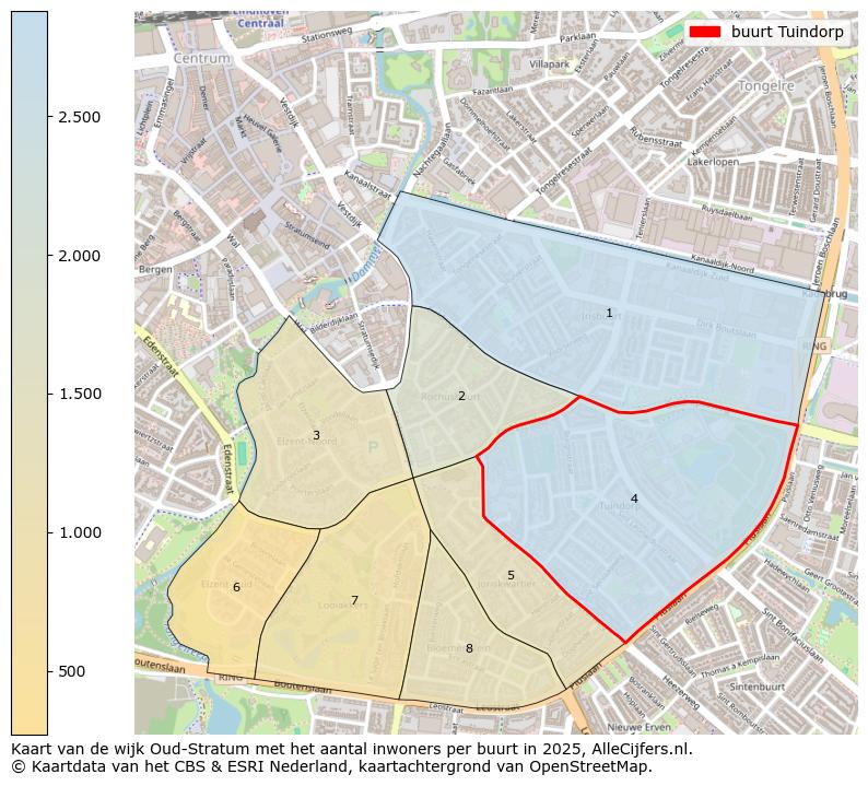 Afbeelding van de buurt Tuindorp op de kaart.