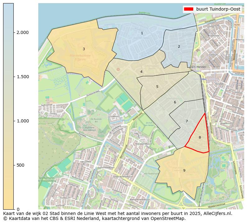 Afbeelding van de buurt Tuindorp-Oost op de kaart.