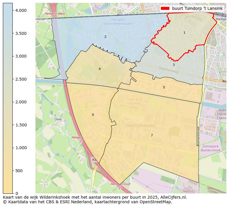 Afbeelding van de buurt Tuindorp ’t Lansink op de kaart.