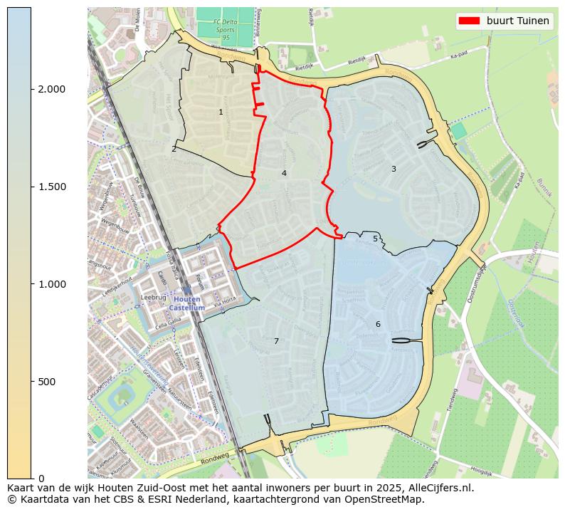 Afbeelding van de buurt Tuinen op de kaart.