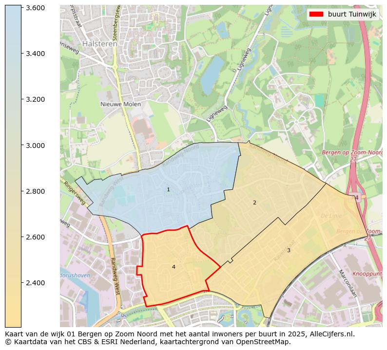 Afbeelding van de buurt Tuinwijk op de kaart.