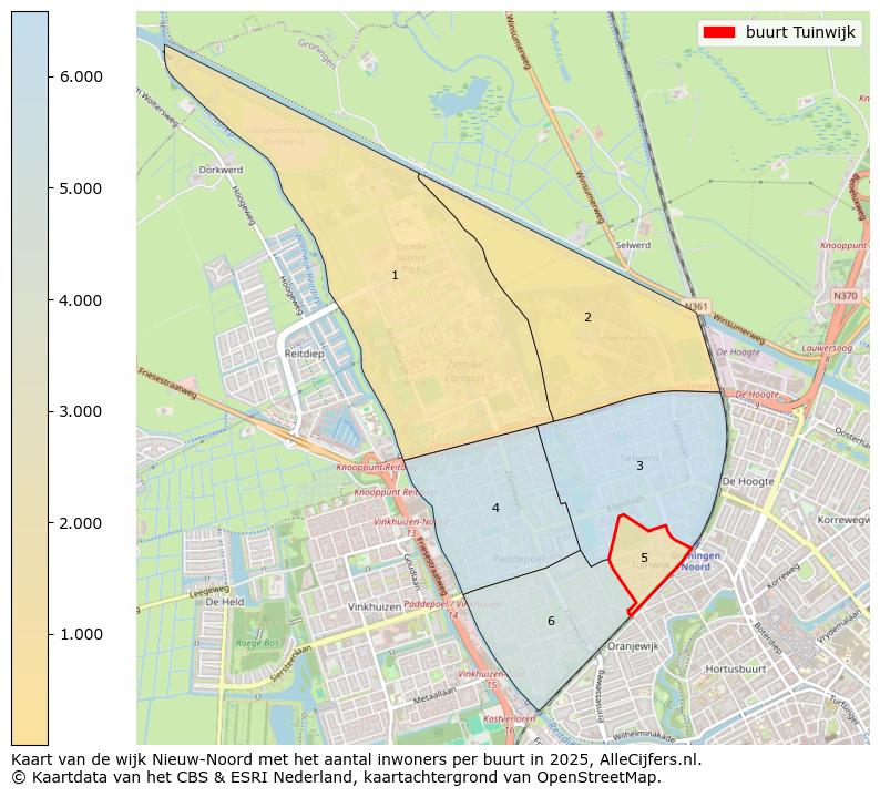 Afbeelding van de buurt Tuinwijk op de kaart.