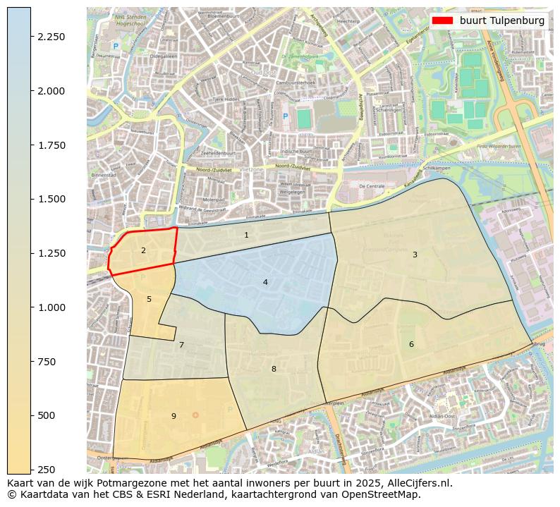 Afbeelding van de buurt Tulpenburg op de kaart.