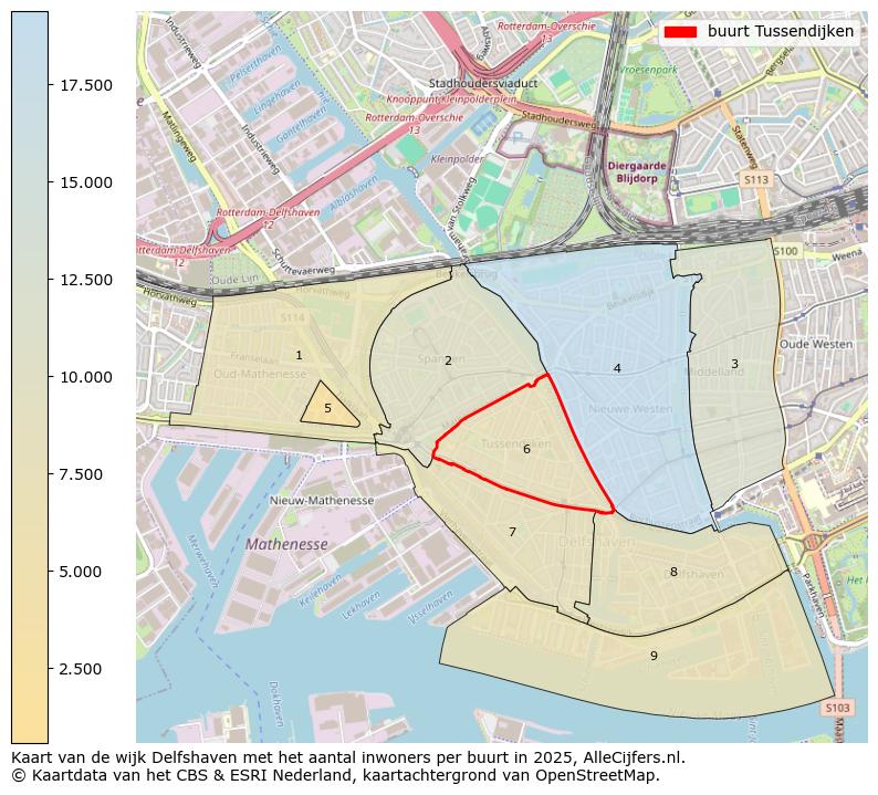 Afbeelding van de buurt Tussendijken op de kaart.