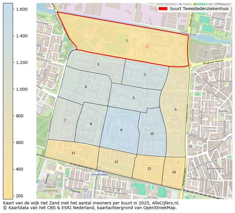 Afbeelding van de buurt Tweestedenziekenhuis op de kaart.