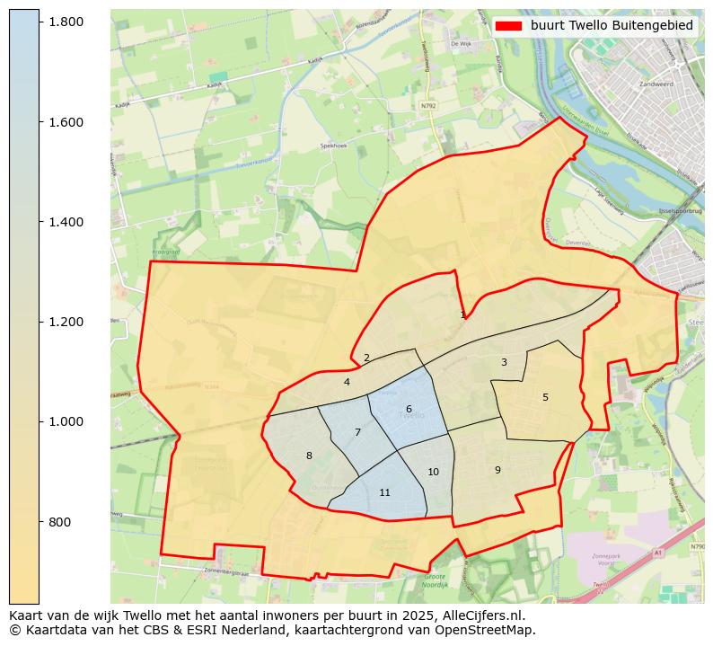 Afbeelding van de buurt Twello Buitengebied op de kaart.