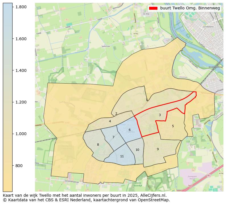 Afbeelding van de buurt Twello Omg. Binnenweg op de kaart.