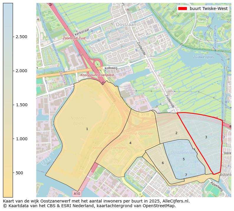 Afbeelding van de buurt Twiske-West op de kaart.