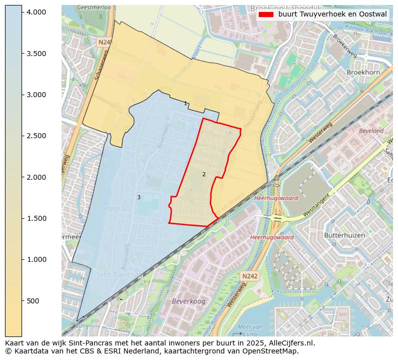 Afbeelding van de buurt Twuyverhoek en Oostwal op de kaart.