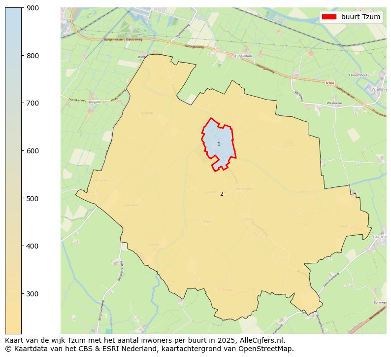 Afbeelding van de buurt Tzum op de kaart.