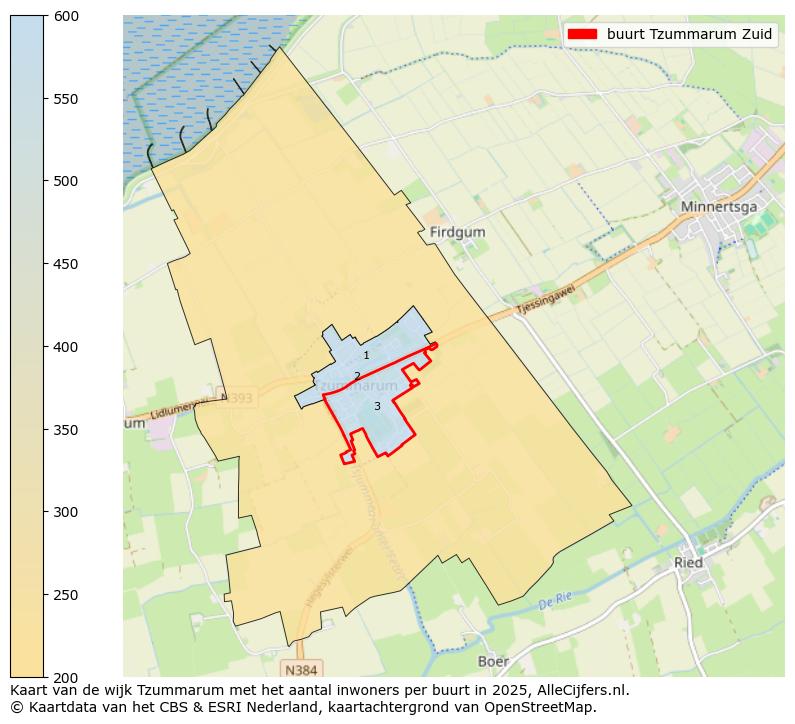 Afbeelding van de buurt Tzummarum Zuid op de kaart.