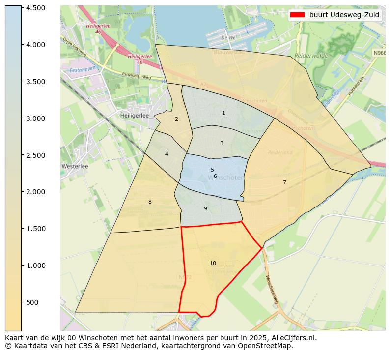 Afbeelding van de buurt Udesweg-Zuid op de kaart.