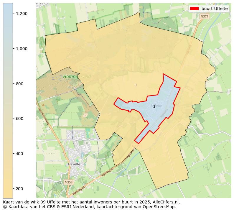 Afbeelding van de buurt Uffelte op de kaart.