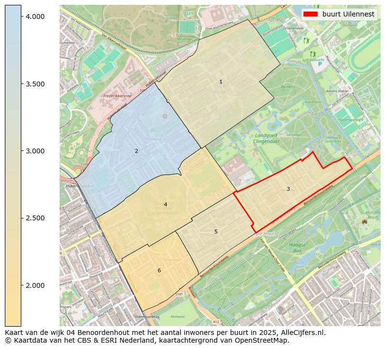 Afbeelding van de buurt Uilennest op de kaart.