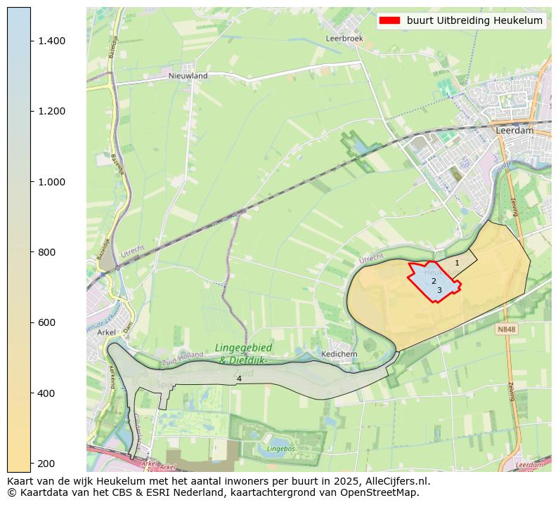 Afbeelding van de buurt Uitbreiding Heukelum op de kaart.