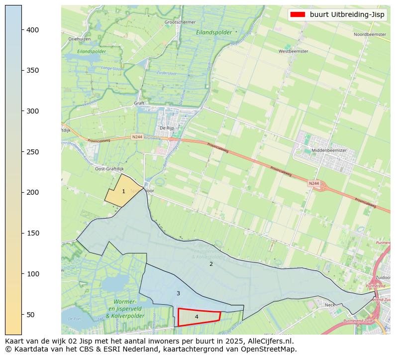 Afbeelding van de buurt Uitbreiding-Jisp op de kaart.