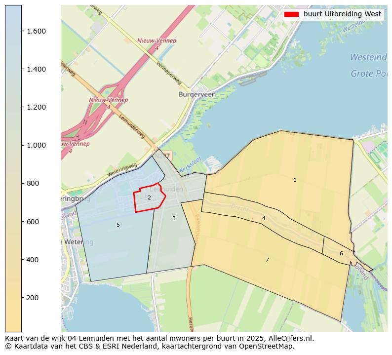 Afbeelding van de buurt Uitbreiding West op de kaart.