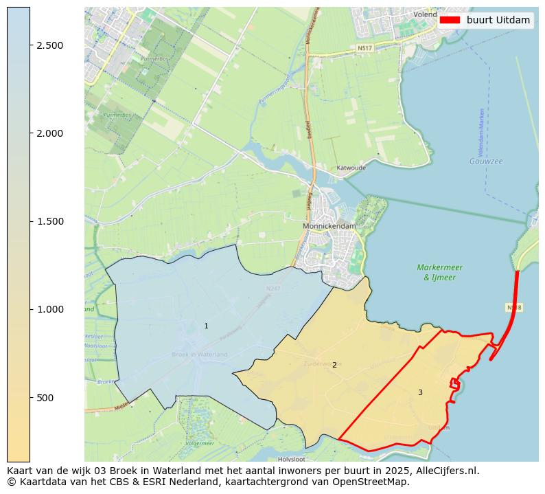 Afbeelding van de buurt Uitdam op de kaart.