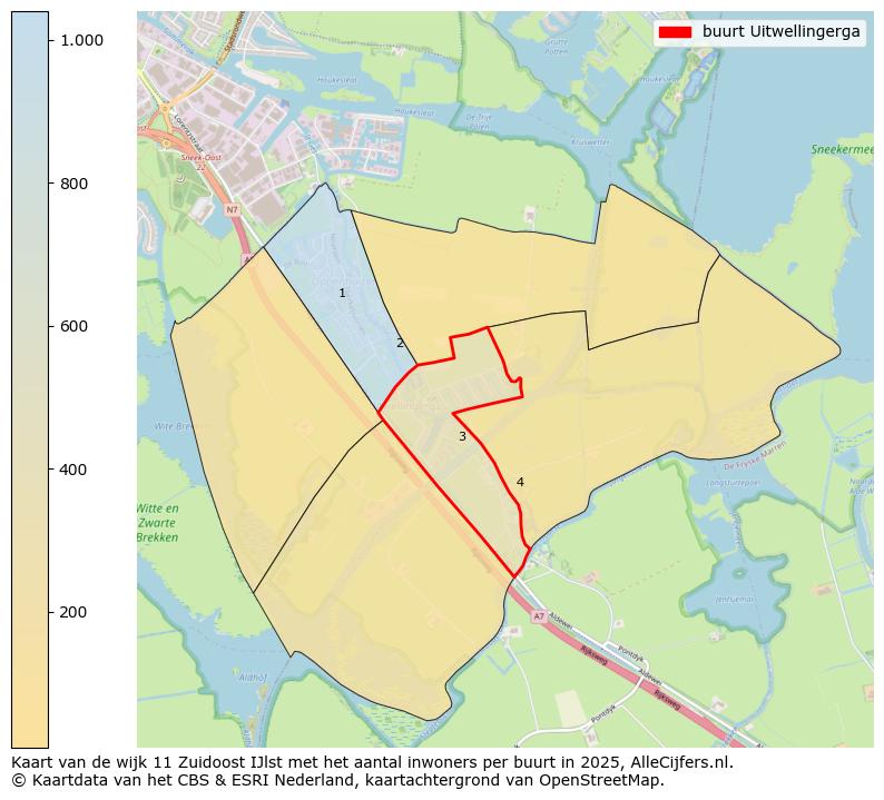 Afbeelding van de buurt Uitwellingerga op de kaart.