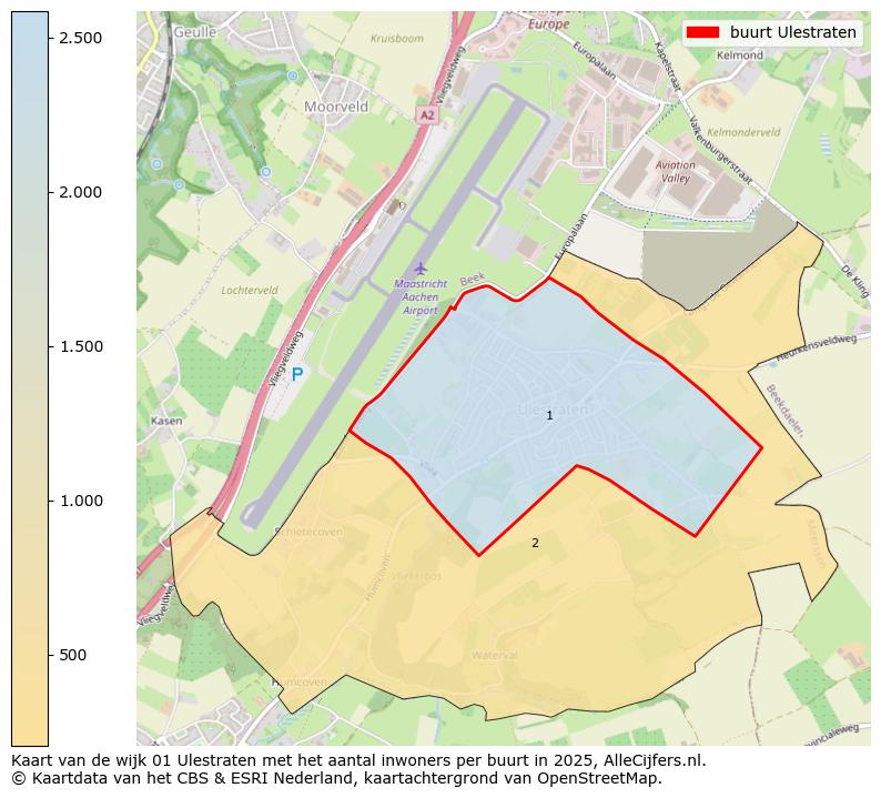 Afbeelding van de buurt Ulestraten op de kaart.