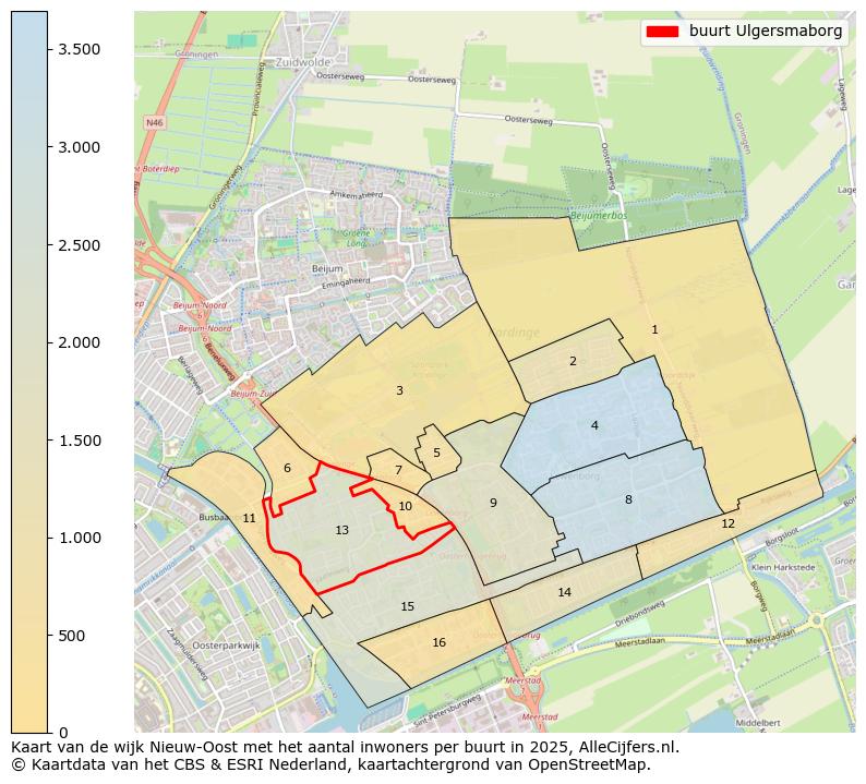 Afbeelding van de buurt Ulgersmaborg op de kaart.