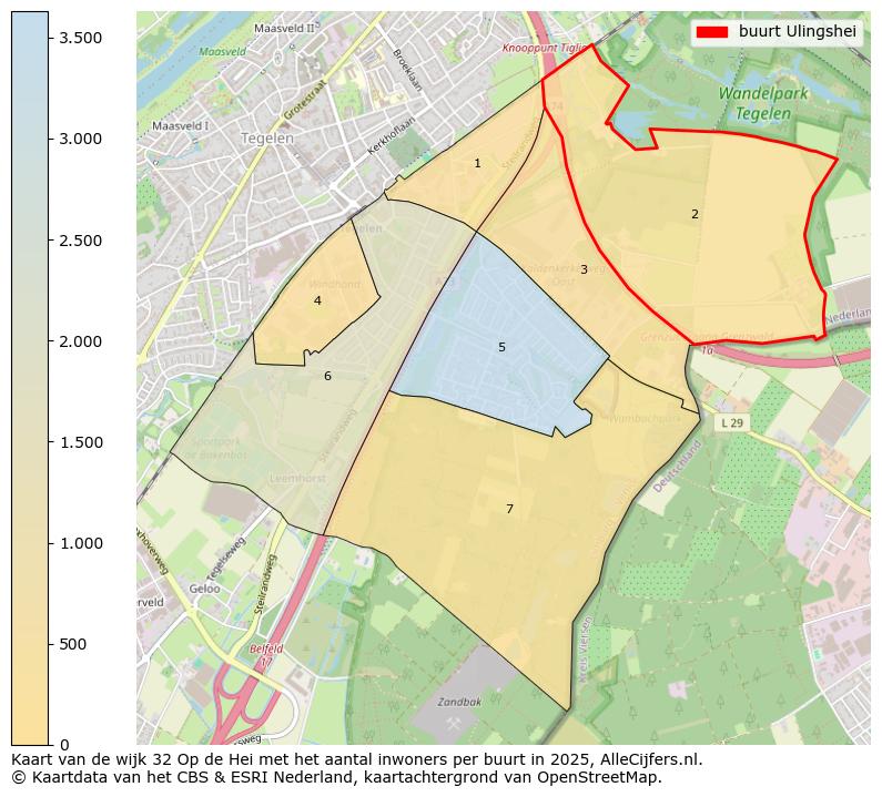 Afbeelding van de buurt Ulingshei op de kaart.
