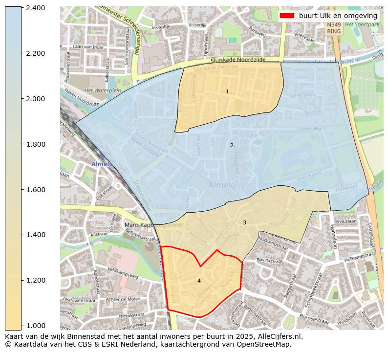 Afbeelding van de buurt Ulk en omgeving op de kaart.