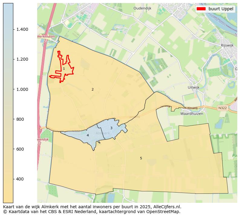 Afbeelding van de buurt Uppel op de kaart.
