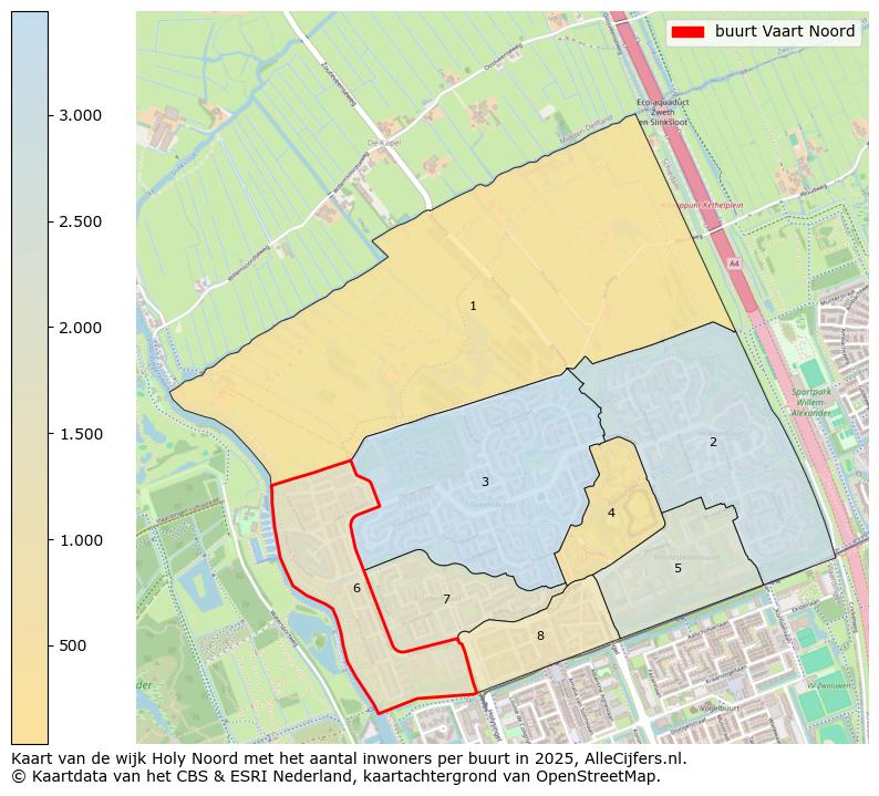 Afbeelding van de buurt Vaart Noord op de kaart.