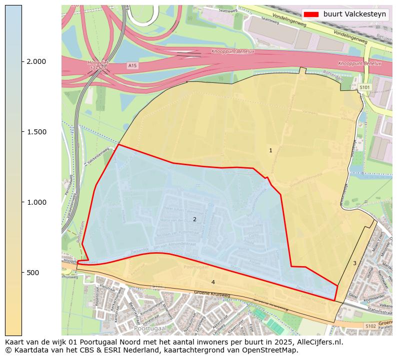 Afbeelding van de buurt Valckesteyn op de kaart.