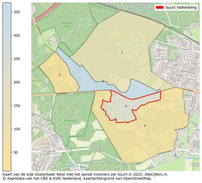 Afbeelding van de buurt Valkenberg op de kaart.