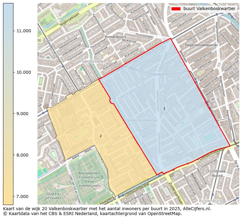 Afbeelding van de buurt Valkenboskwartier op de kaart.