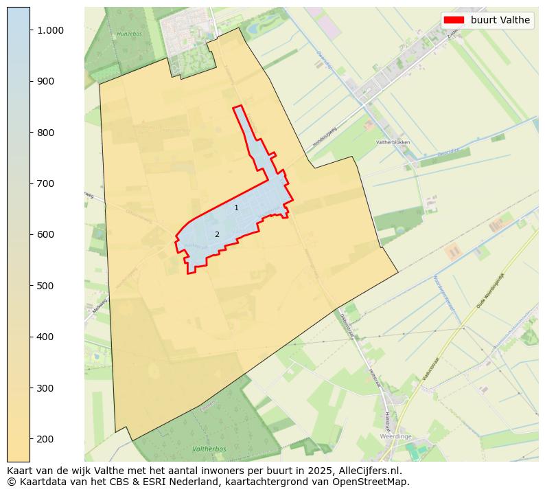 Afbeelding van de buurt Valthe op de kaart.