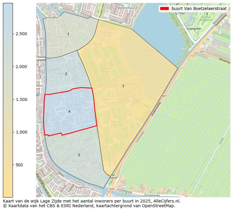 Afbeelding van de buurt Van Boetzelaerstraat op de kaart.