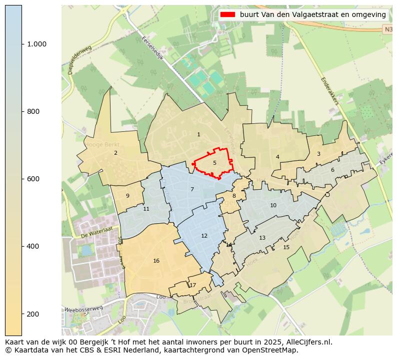 Afbeelding van de buurt Van den Valgaetstraat en omgeving op de kaart.