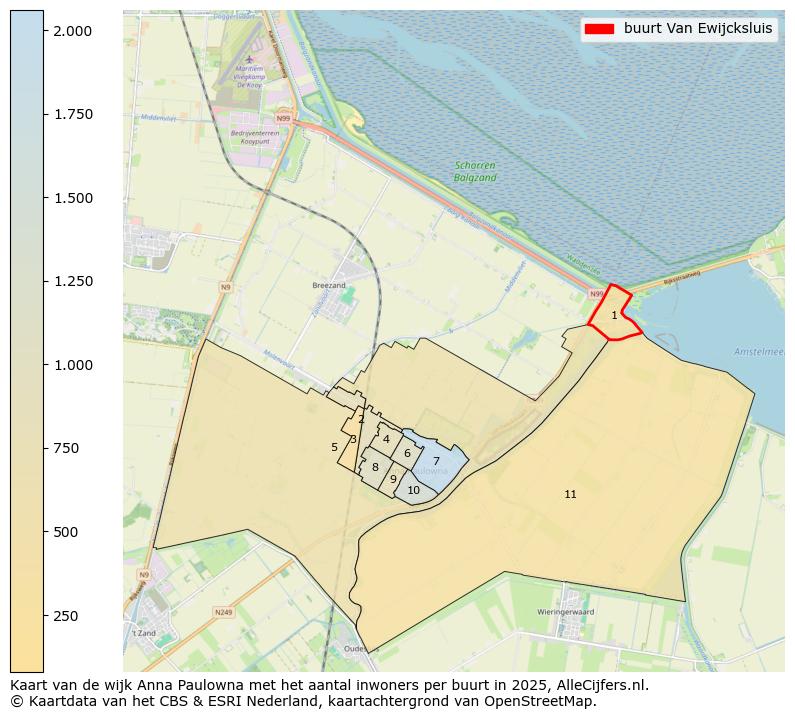 Afbeelding van de buurt Van Ewijcksluis op de kaart.