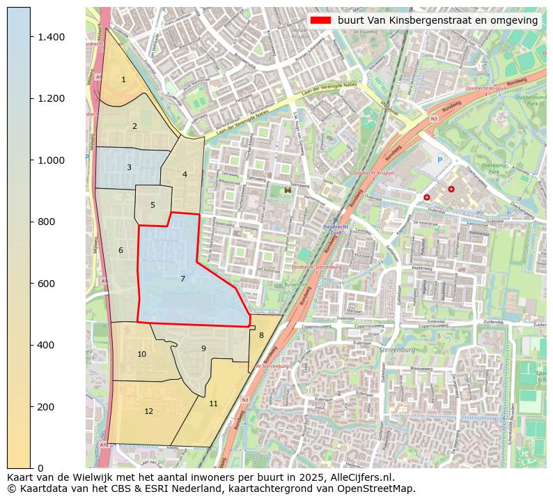 Afbeelding van de buurt Van Kinsbergenstraat en omgeving op de kaart.
