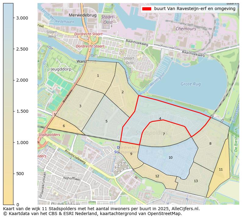 Afbeelding van de buurt Van Ravesteijn-erf en omgeving op de kaart.