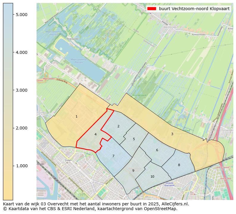 Afbeelding van de buurt Vechtzoom-noord Klopvaart op de kaart.