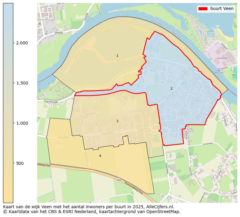 Afbeelding van de buurt Veen op de kaart.