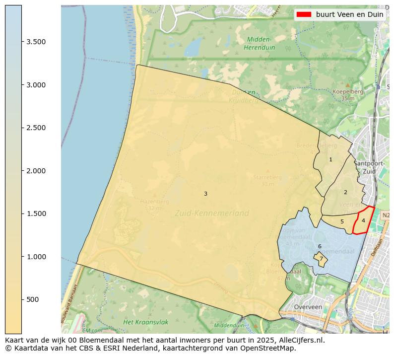 Afbeelding van de buurt Veen en Duin op de kaart.