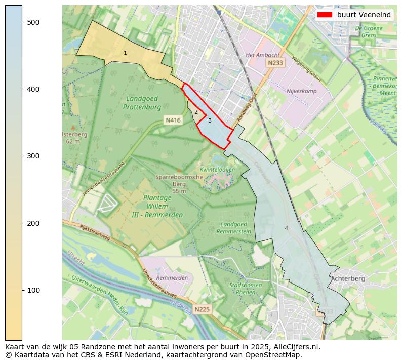 Afbeelding van de buurt Veeneind op de kaart.