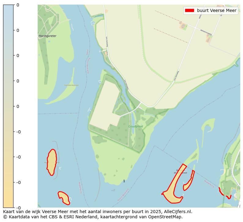 Afbeelding van de buurt Veerse Meer op de kaart.